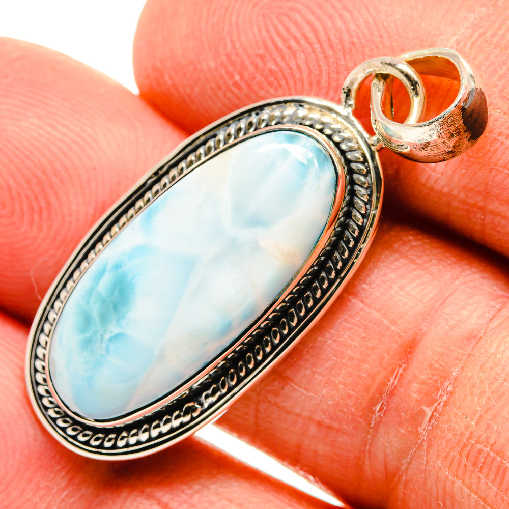 Larimar Pendants handcrafted by Anasilvercos - PD25949