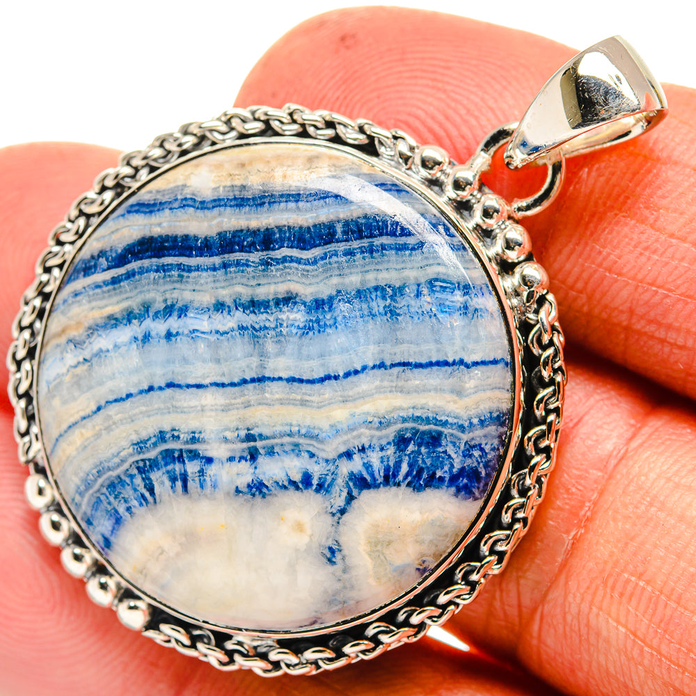 Blue Scheelite Pendants handcrafted by Anasilvercos - PD26002