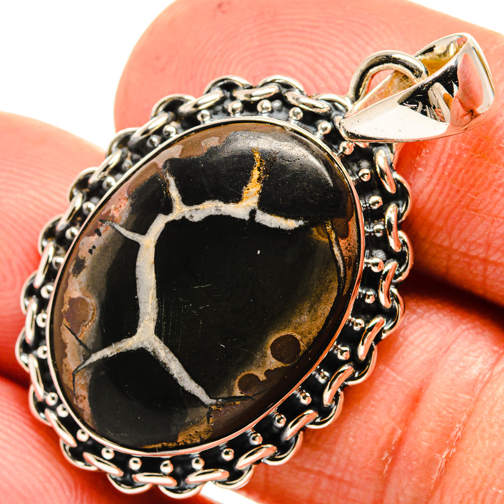 Septarian Geode Pendants handcrafted by Anasilvercos - PD26016