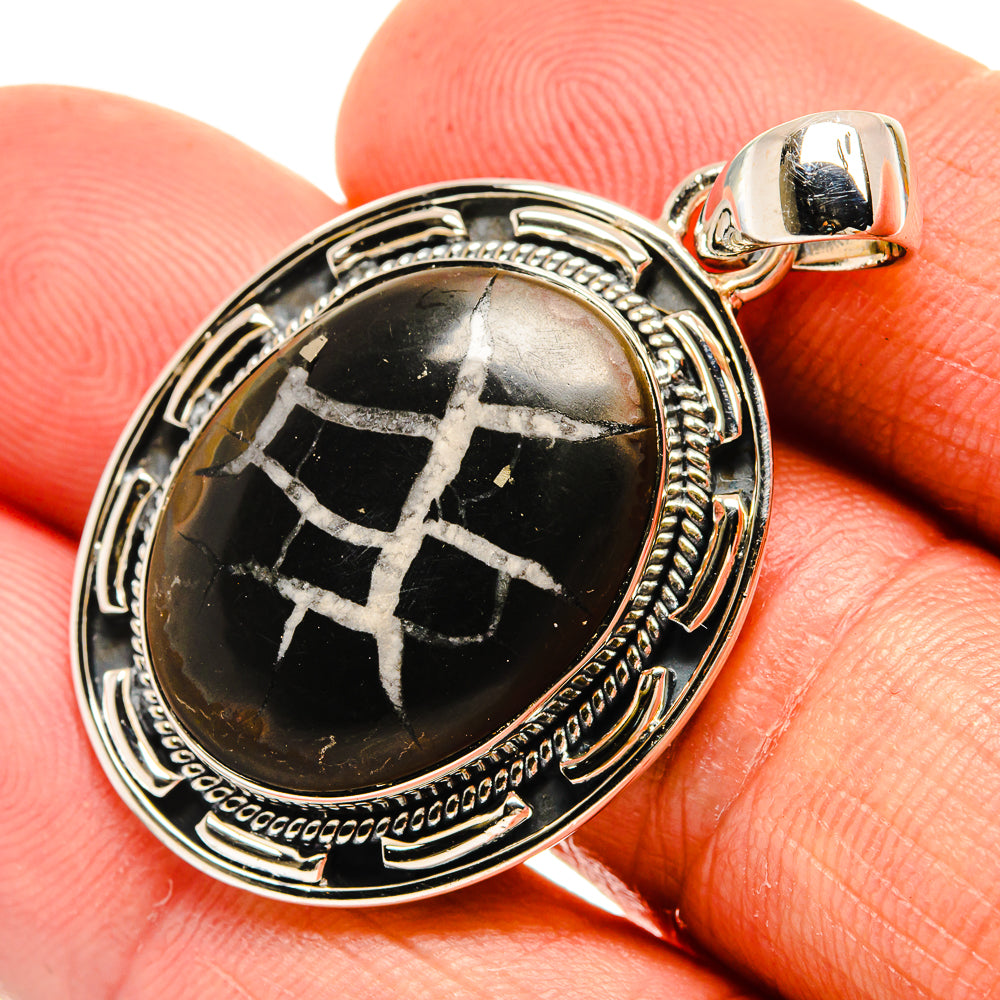 Septarian Geode Pendants handcrafted by Anasilvercos - PD26024