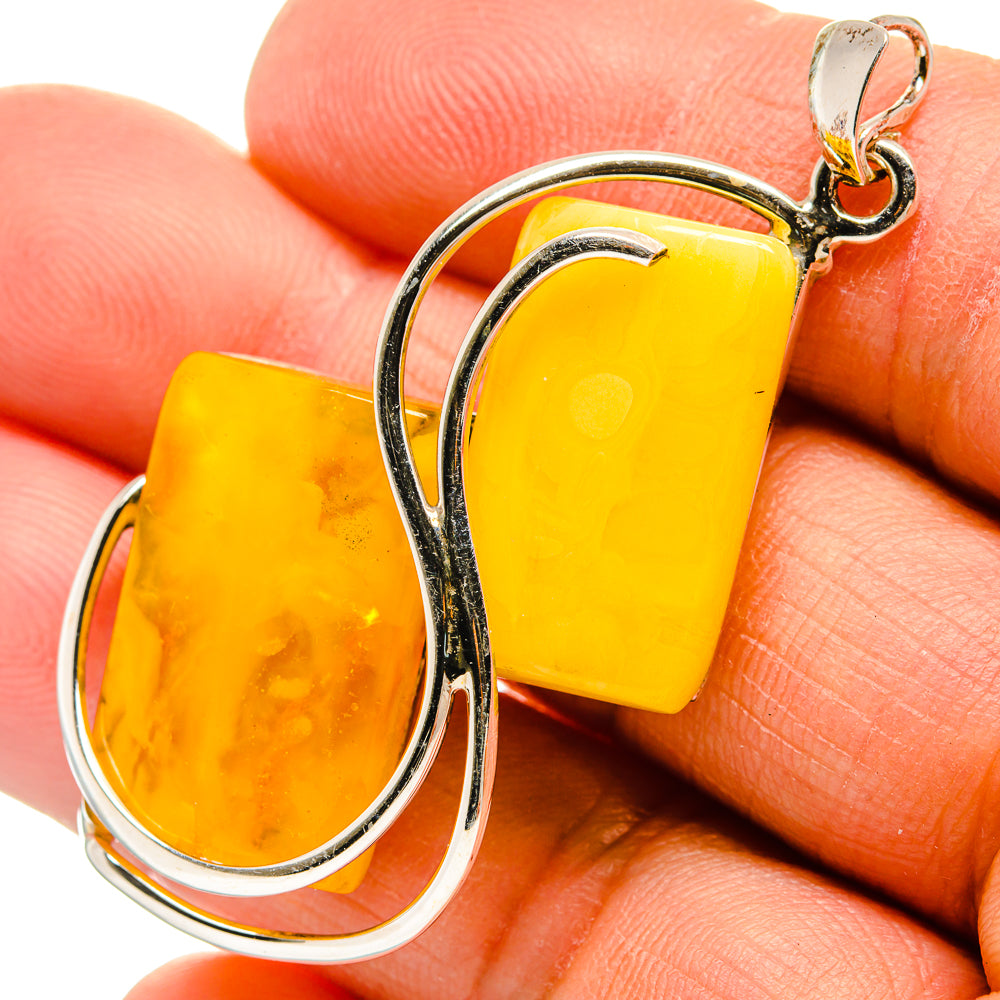 Baltic Amber Pendants handcrafted by Anasilvercos - PD26066