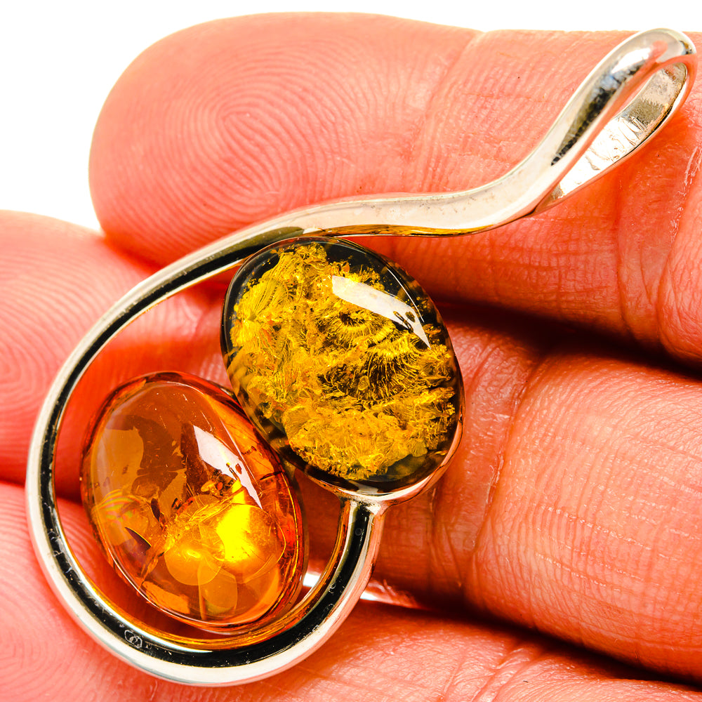 Baltic Amber Pendants handcrafted by Anasilvercos - PD26099