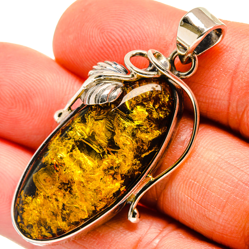 Baltic Amber Pendants handcrafted by Anasilvercos - PD26104