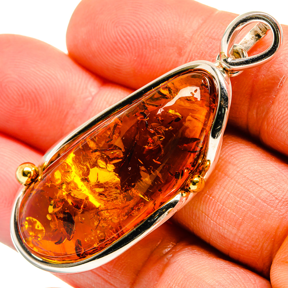 Baltic Amber Pendants handcrafted by Anasilvercos - PD26112