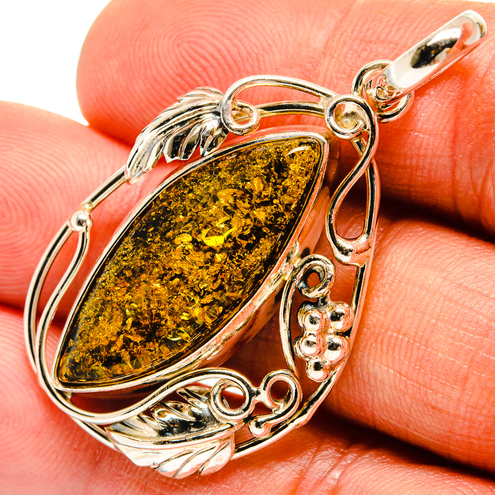 Baltic Amber Pendants handcrafted by Anasilvercos - PD26115