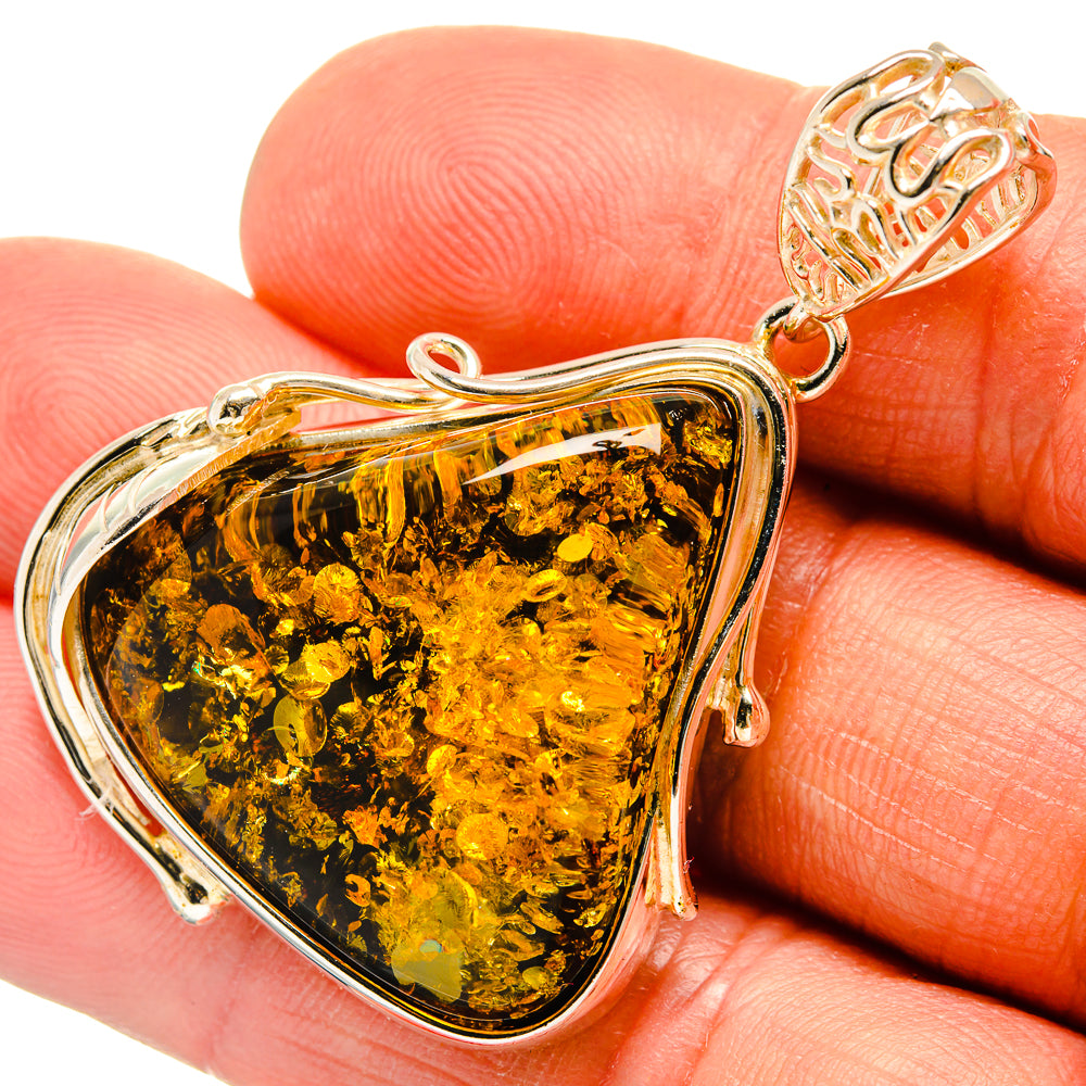 Baltic Amber Pendants handcrafted by Anasilvercos - PD26119