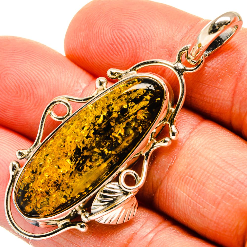Baltic Amber Pendants handcrafted by Anasilvercos - PD26121
