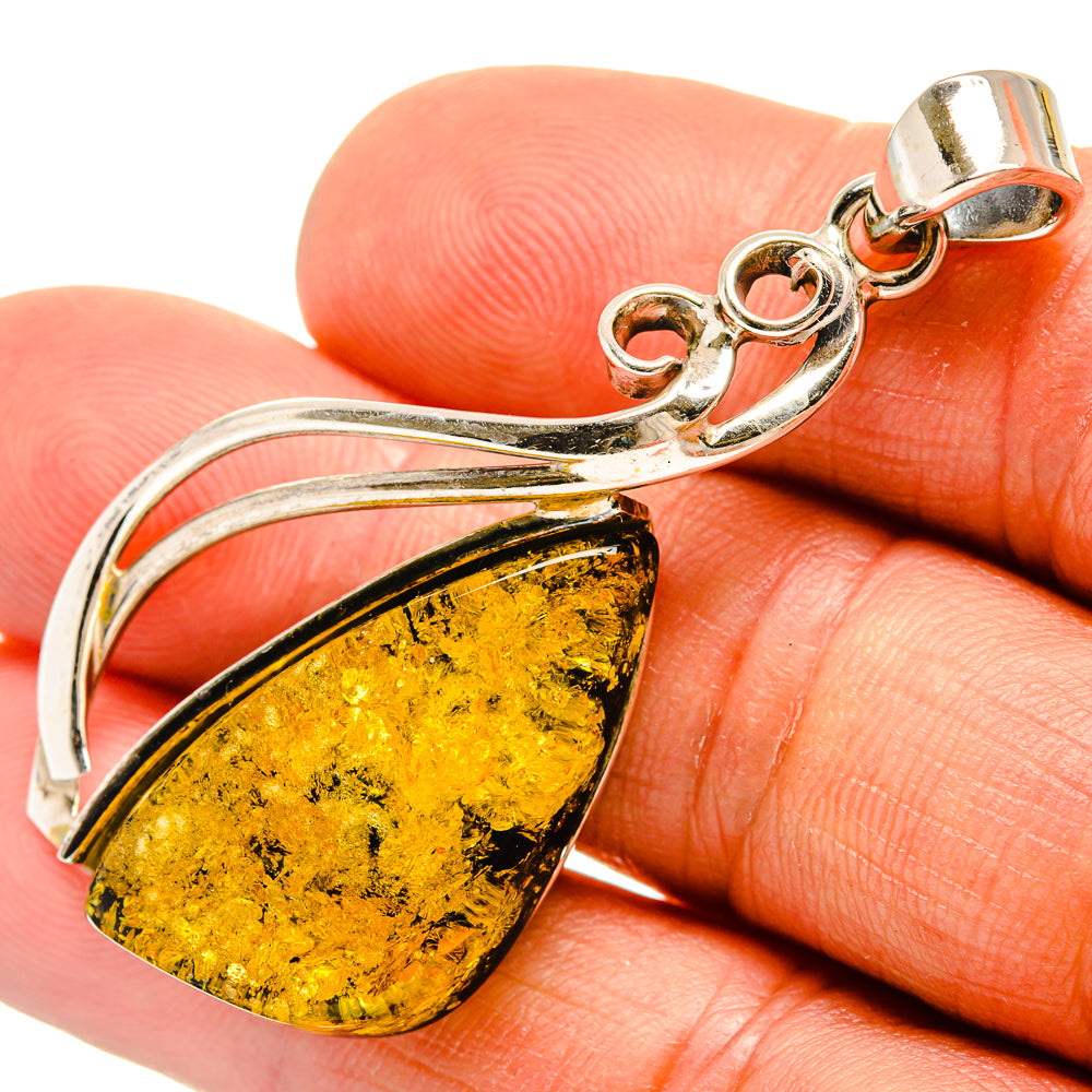 Baltic Amber Pendants handcrafted by Anasilvercos - PD26130