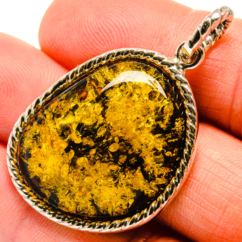 Baltic Amber Pendants handcrafted by Anasilvercos - PD26170