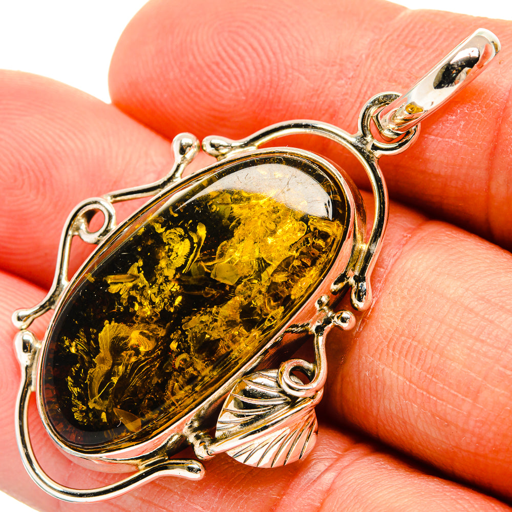 Baltic Amber Pendants handcrafted by Anasilvercos - PD26171