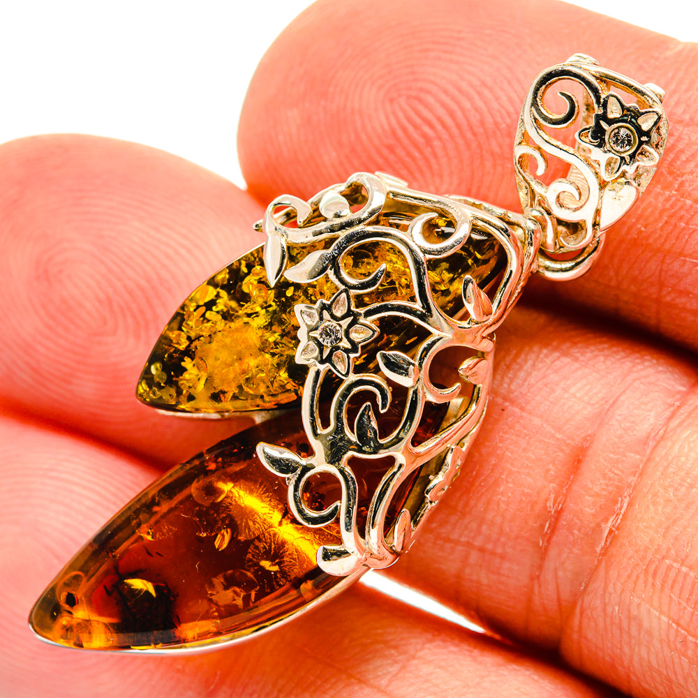 Baltic Amber Pendants handcrafted by Anasilvercos - PD26197