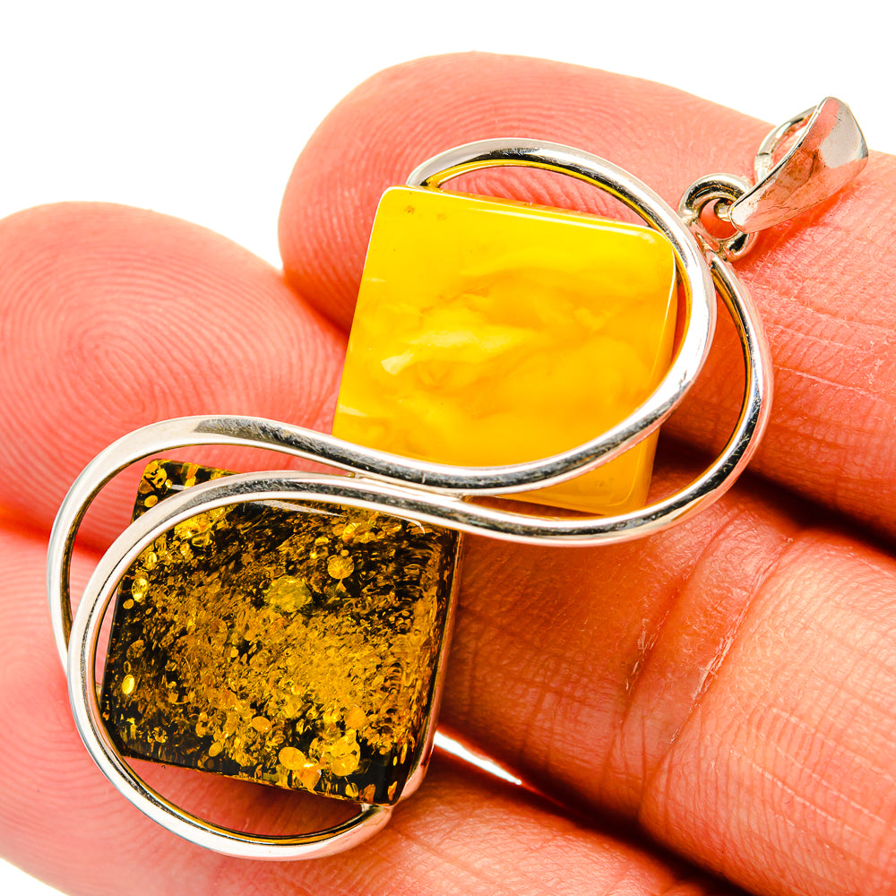 Baltic Amber Pendants handcrafted by Anasilvercos - PD26198