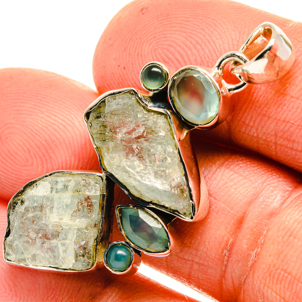 Aquamarine Pendants handcrafted by Anasilvercos - PD26214