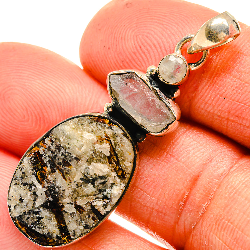 Astrophyllite Pendants handcrafted by Anasilvercos - PD26226