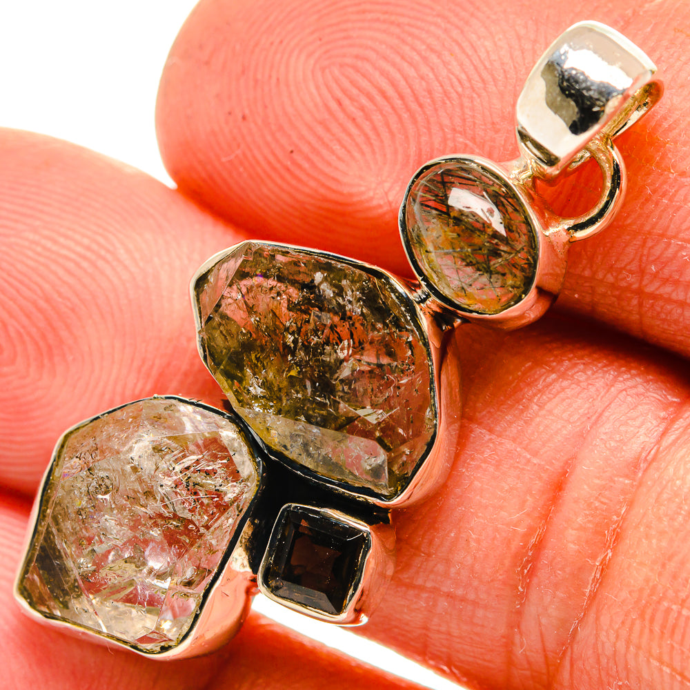 Herkimer Diamond Pendants handcrafted by Anasilvercos - PD26237