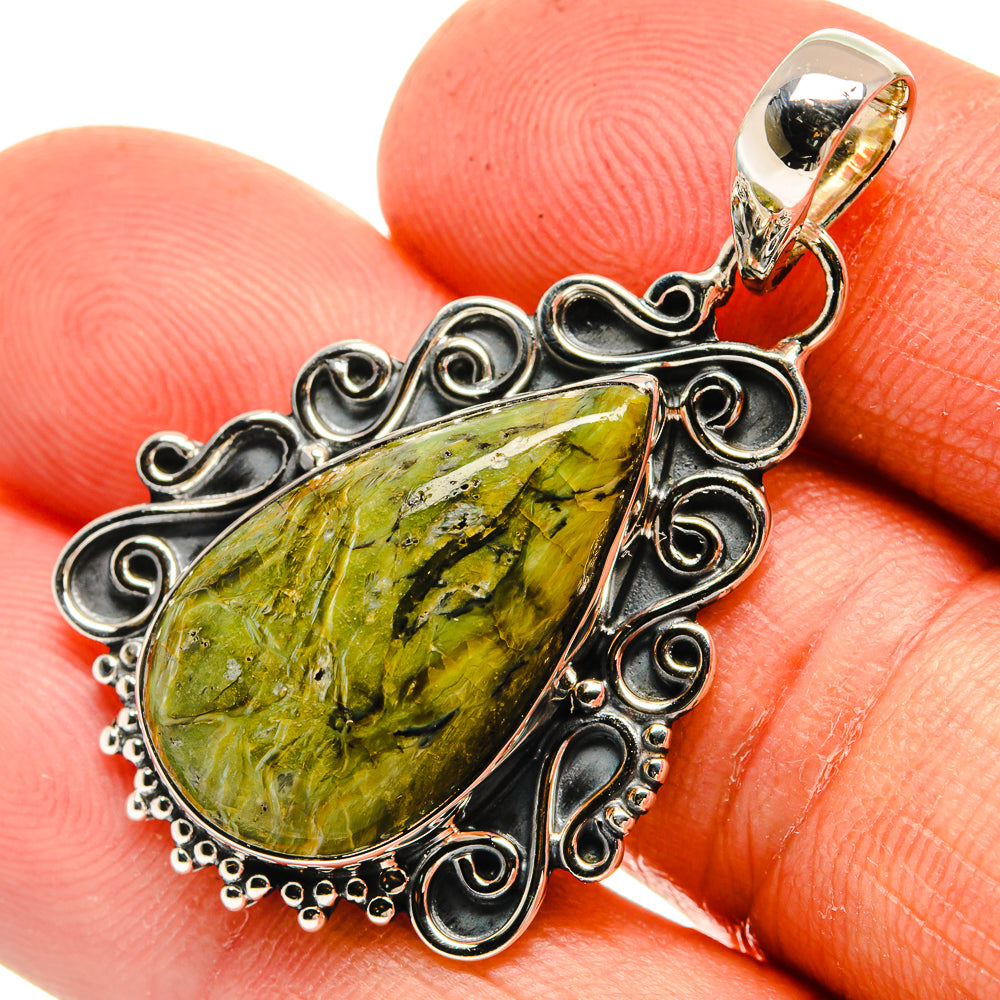 Rainforest Jasper Pendants handcrafted by Anasilvercos - PD26244