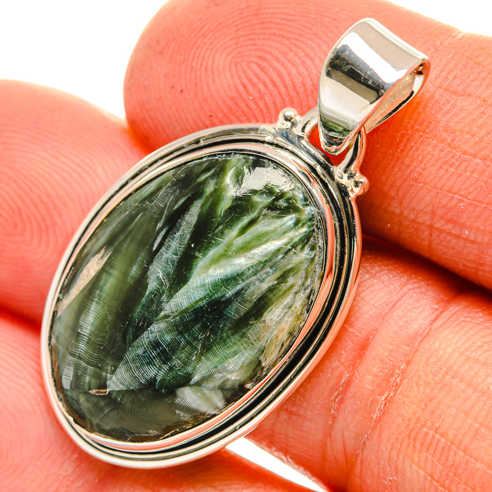 Seraphinite Pendants handcrafted by Anasilvercos - PD26247
