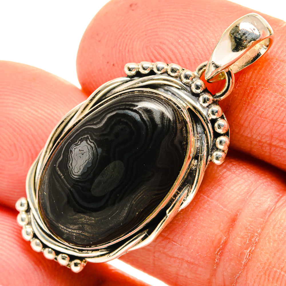 Psilomelane Pendants handcrafted by Anasilvercos - PD26252