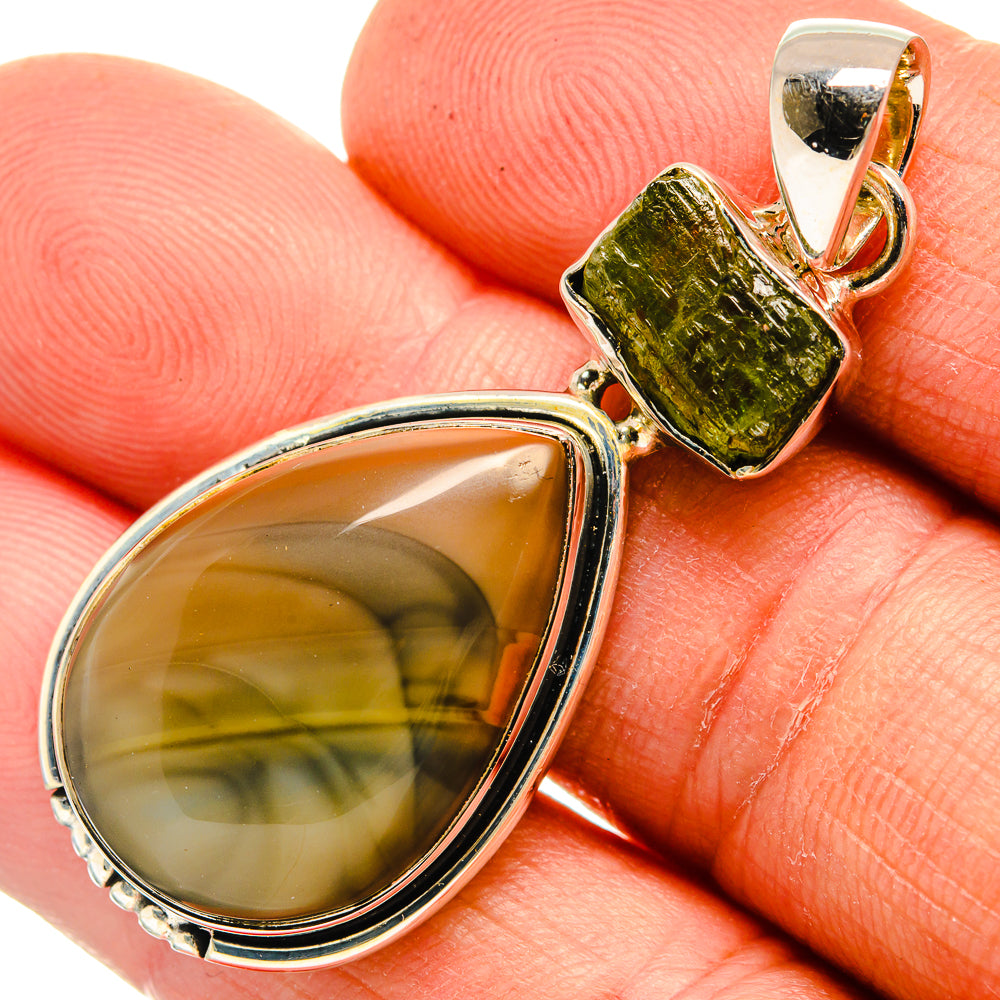 Polychrome Jasper Pendants handcrafted by Anasilvercos - PD26257