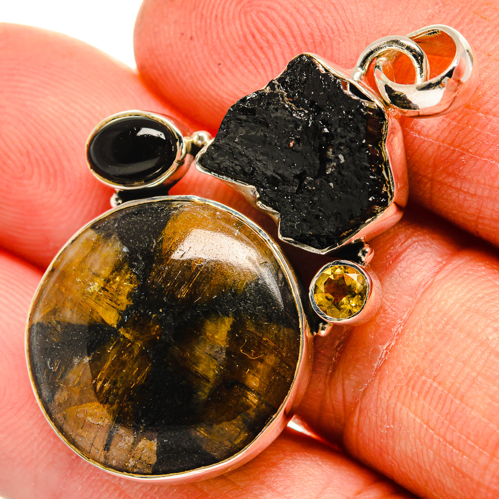 Chiastolite Pendants handcrafted by Anasilvercos - PD26268