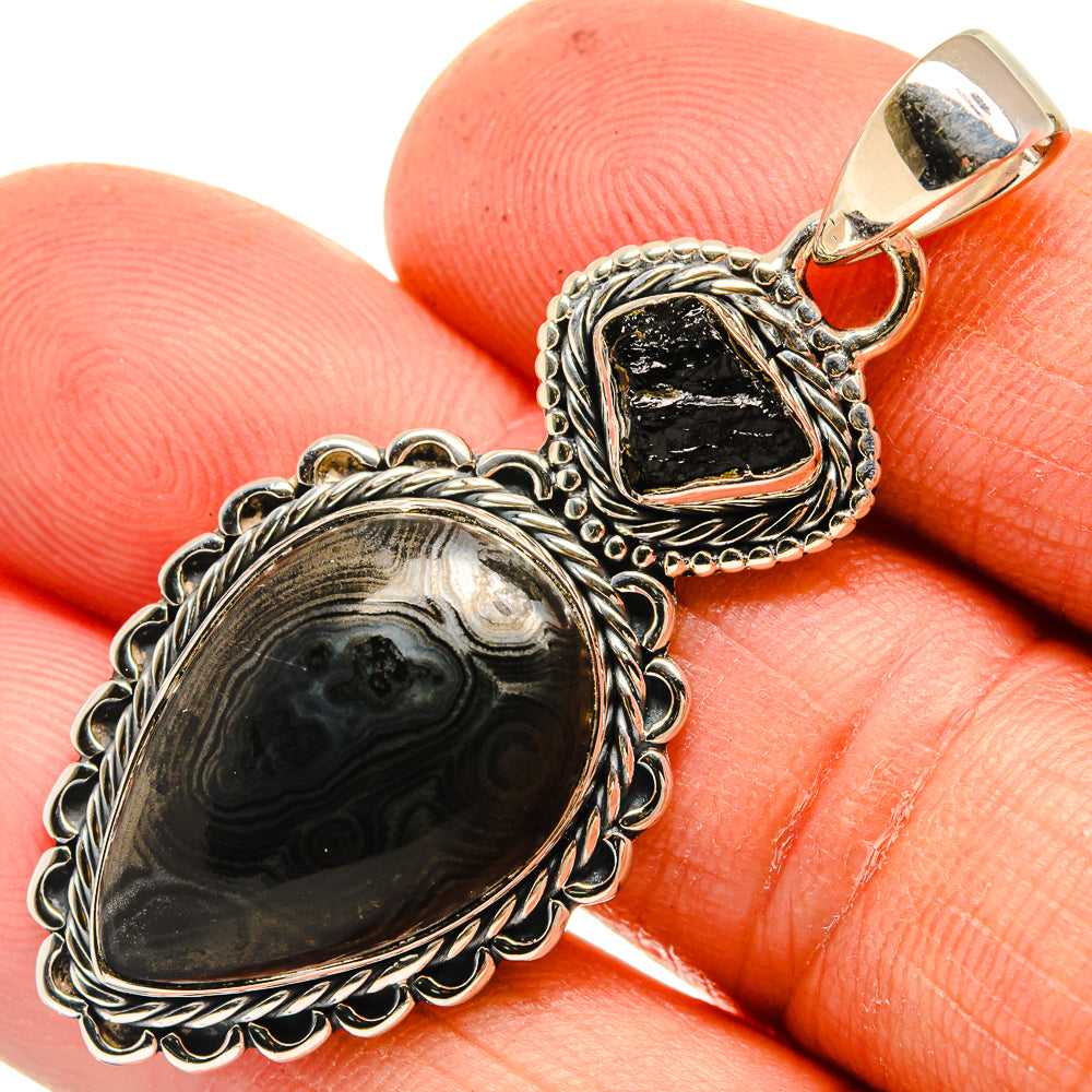 Psilomelane Pendants handcrafted by Anasilvercos - PD26271