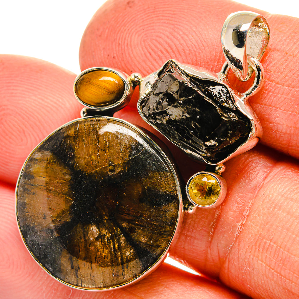 Chiastolite Pendants handcrafted by Anasilvercos - PD26274