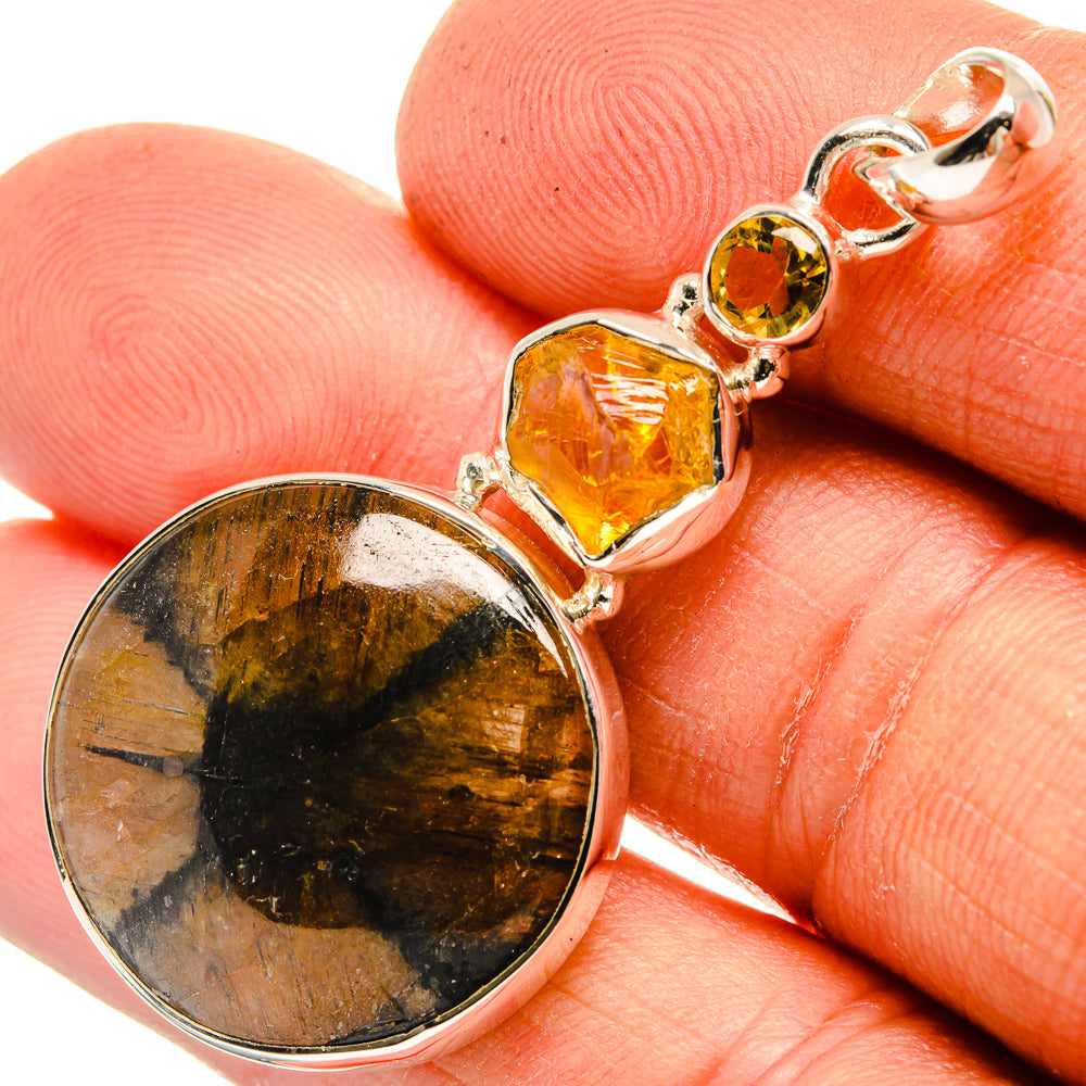 Chiastolite Pendants handcrafted by Anasilvercos - PD26278