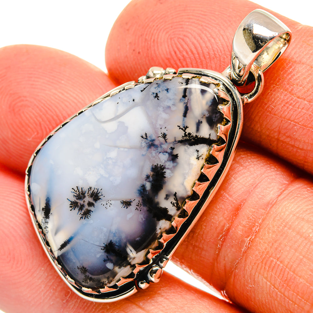 Dendritic Opal Pendants handcrafted by Anasilvercos - PD26286