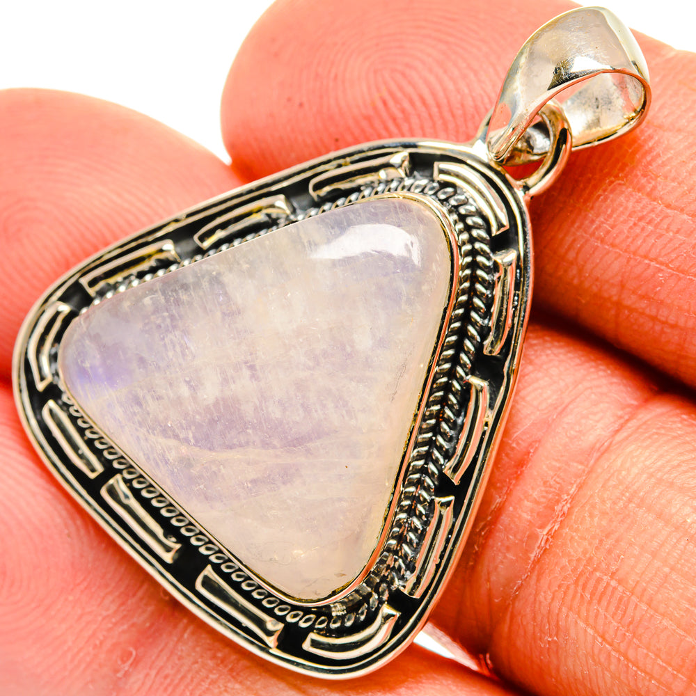 Rainbow Moonstone Pendants handcrafted by Anasilvercos - PD26290