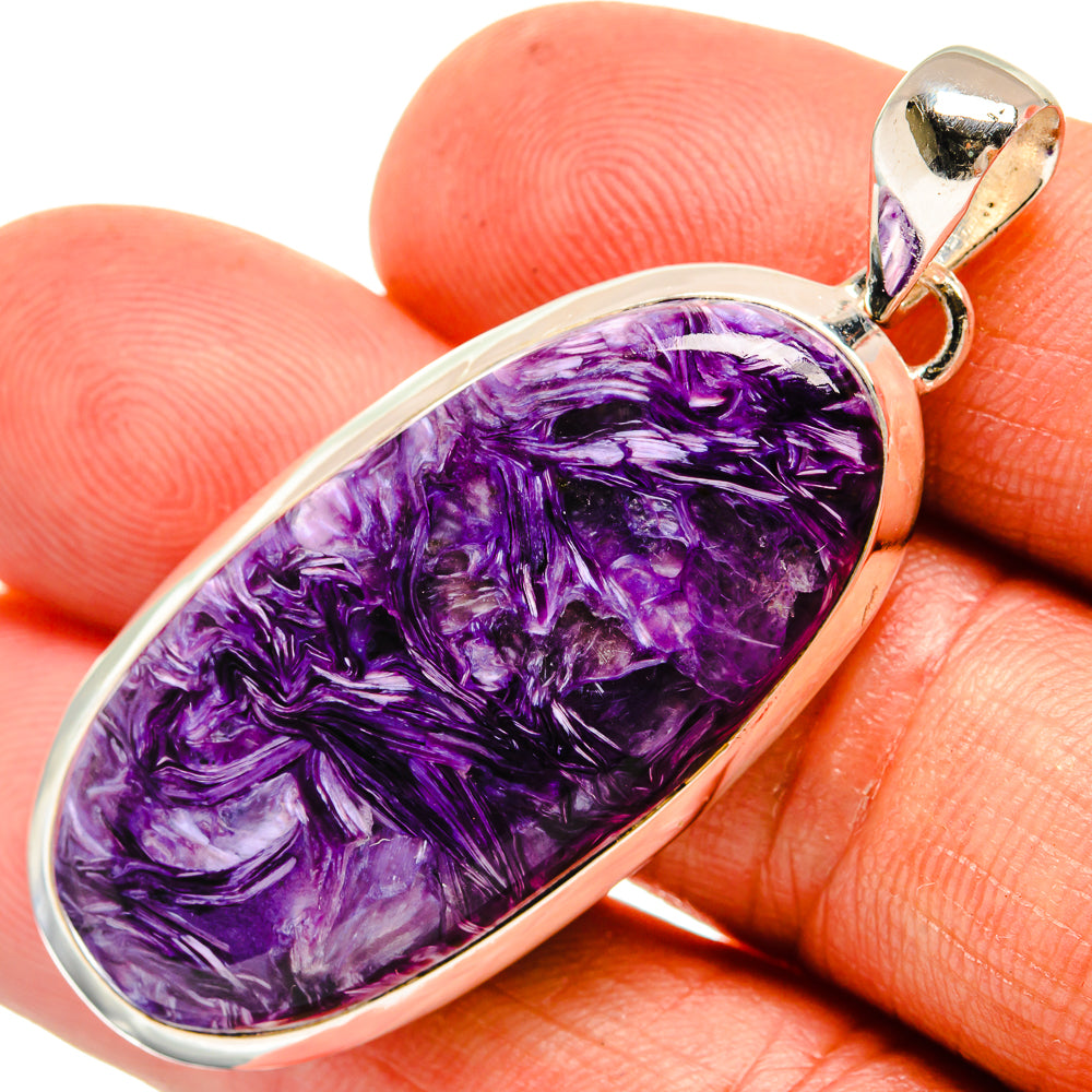 Charoite Pendants handcrafted by Anasilvercos - PD26307