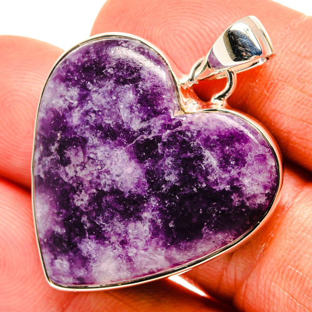 Lepidolite Pendants handcrafted by Anasilvercos - PD26325