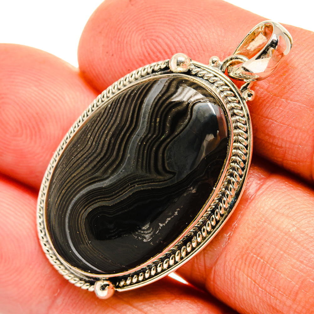 Psilomelane Pendants handcrafted by Anasilvercos - PD26342