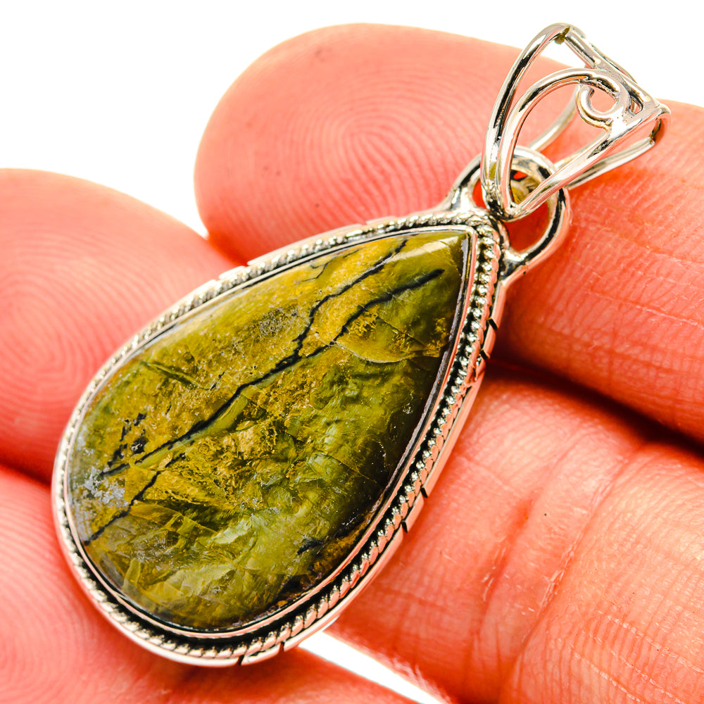 Rainforest Jasper Pendants handcrafted by Anasilvercos - PD26344