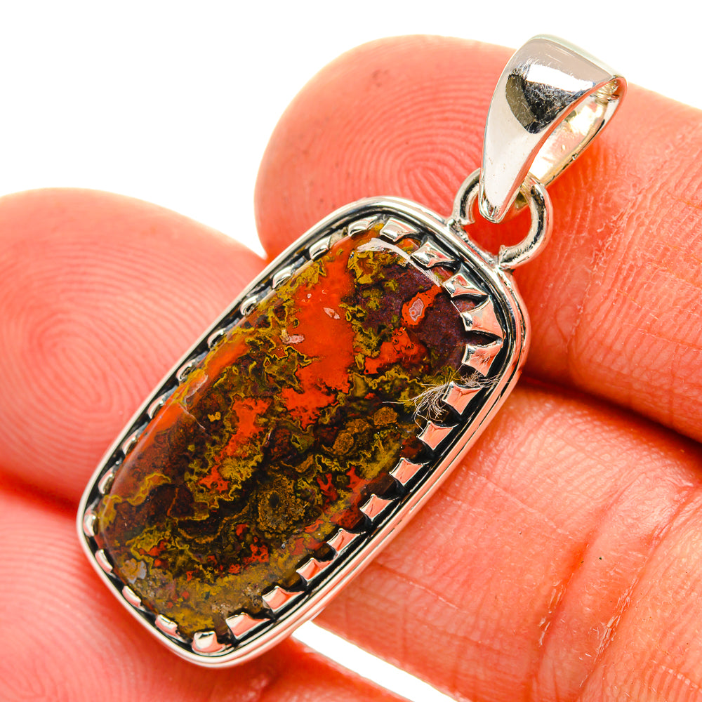Moroccan Agate Pendants handcrafted by Anasilvercos - PD26346