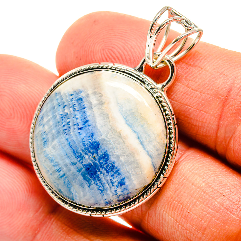 Blue Scheelite Pendants handcrafted by Anasilvercos - PD26347