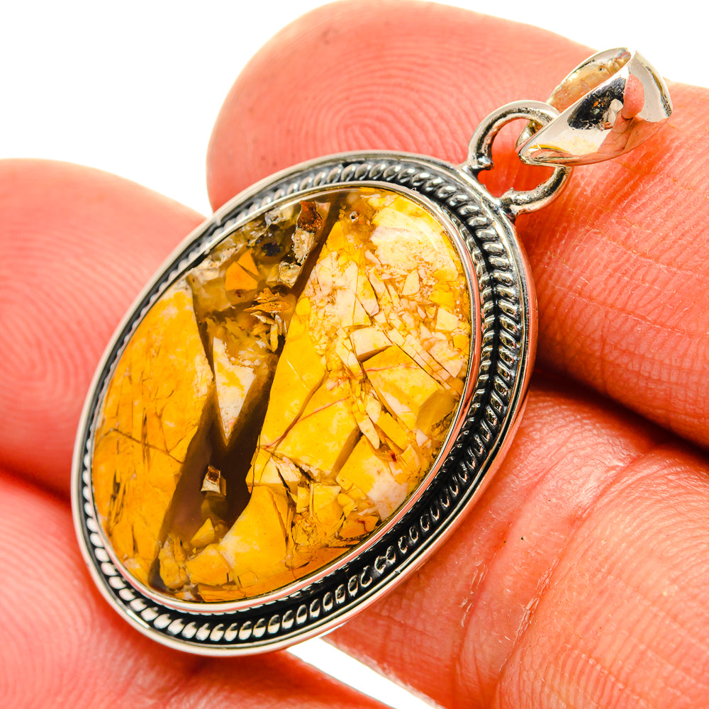 Brecciated Mookaite Pendants handcrafted by Anasilvercos - PD26348