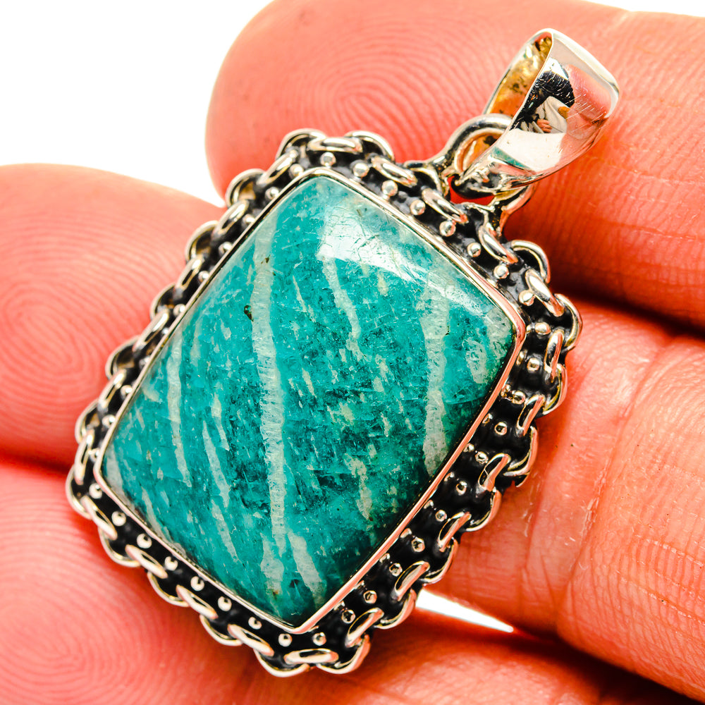 Amazonite Pendants handcrafted by Anasilvercos - PD26355