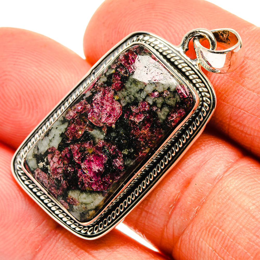 Russian Eudialyte Pendants handcrafted by Anasilvercos - PD26364