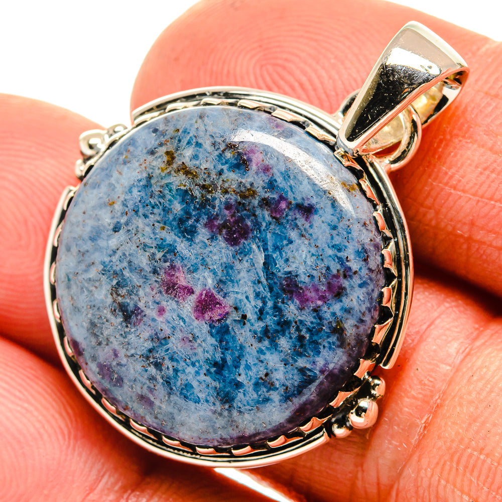 Ruby In Kyanite Pendants handcrafted by Anasilvercos - PD26371