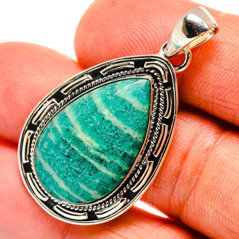 Amazonite Pendants handcrafted by Anasilvercos - PD26377