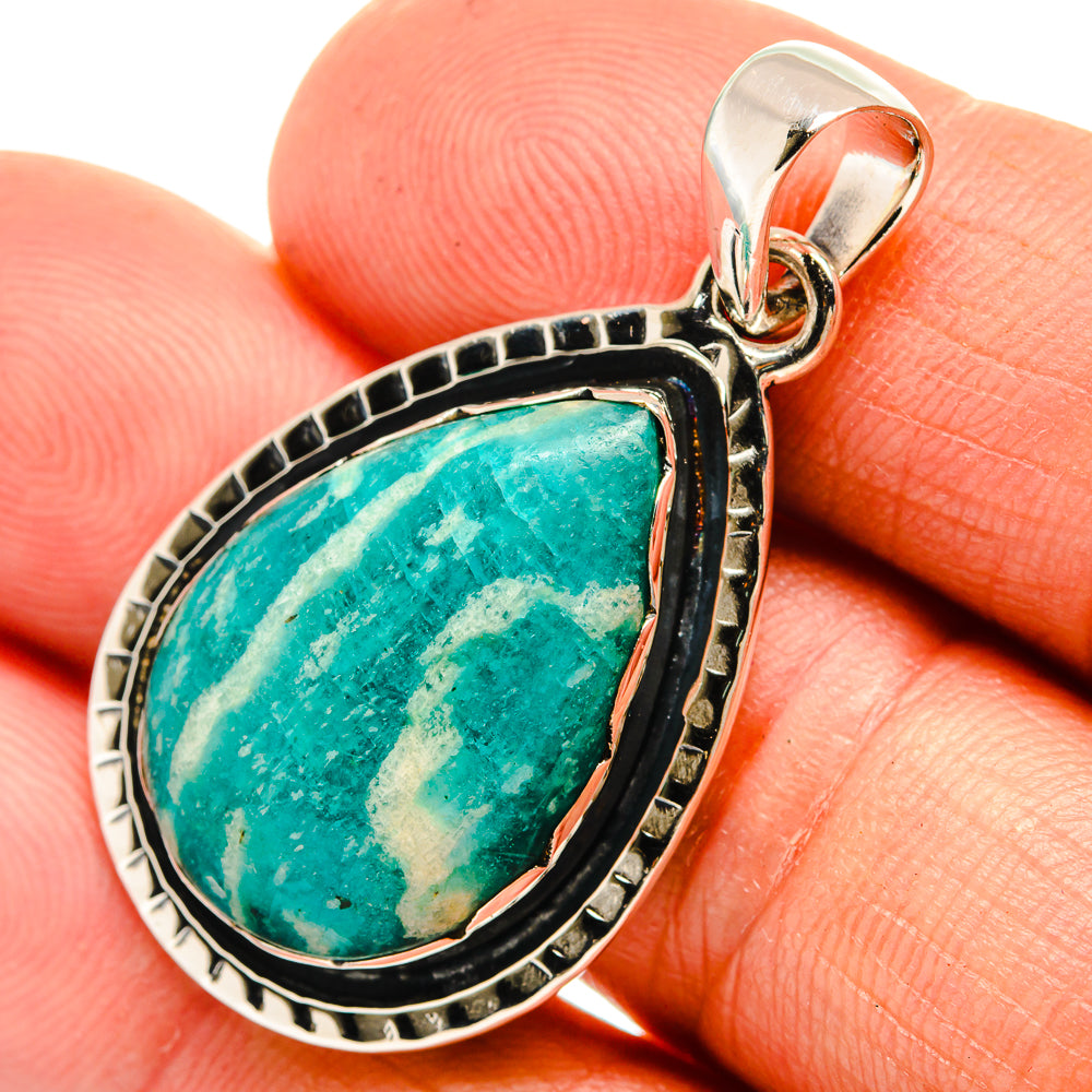 Amazonite Pendants handcrafted by Anasilvercos - PD26378