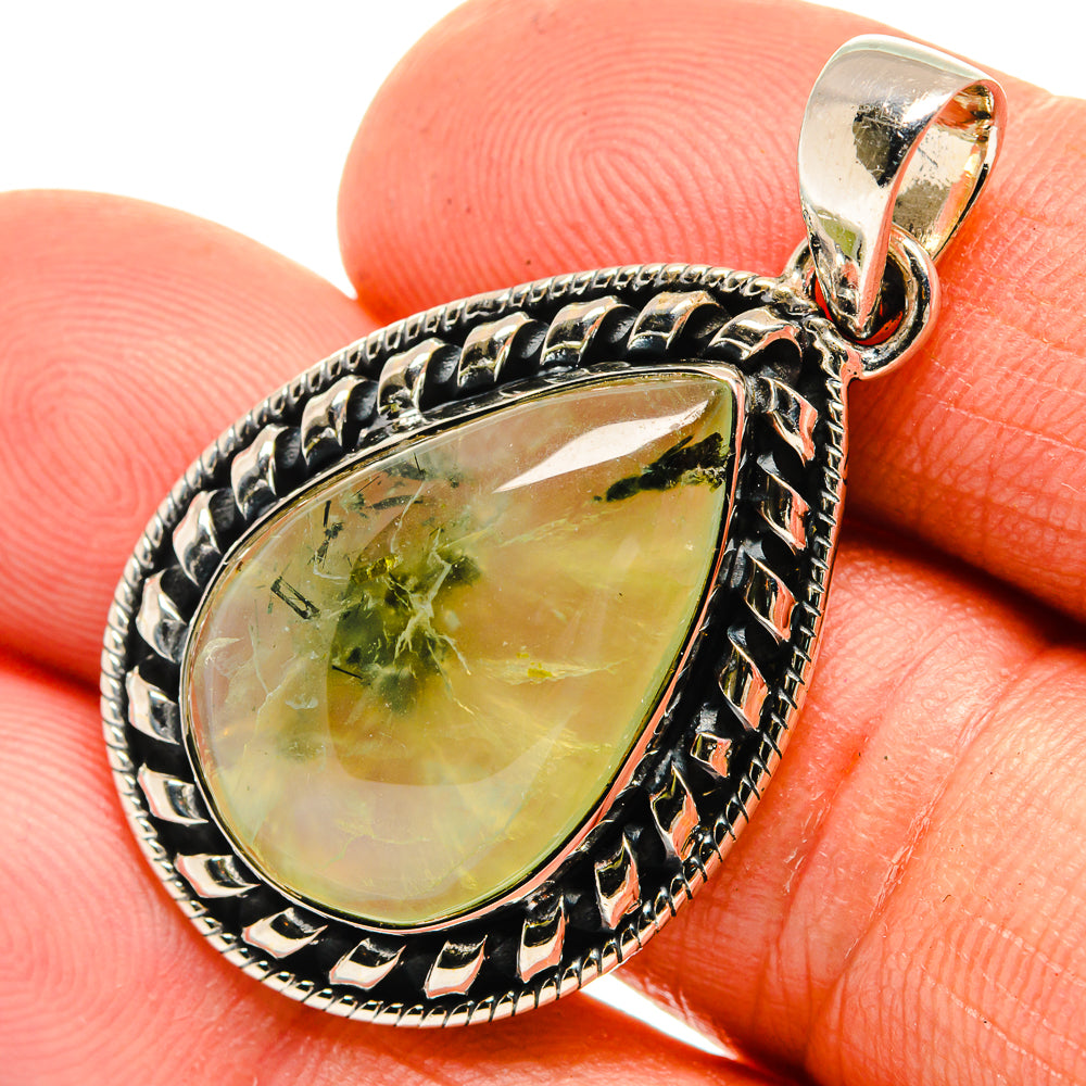 Prehnite Pendants handcrafted by Anasilvercos - PD26386