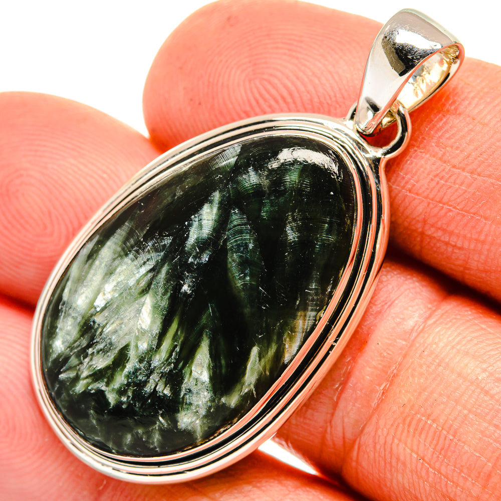 Seraphinite Pendants handcrafted by Anasilvercos - PD26387