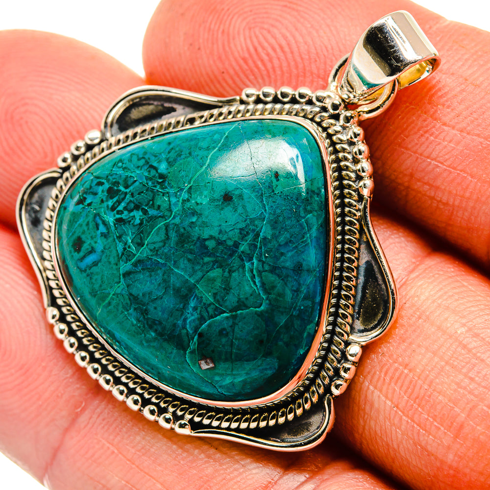 Chrysocolla Pendants handcrafted by Anasilvercos - PD26392
