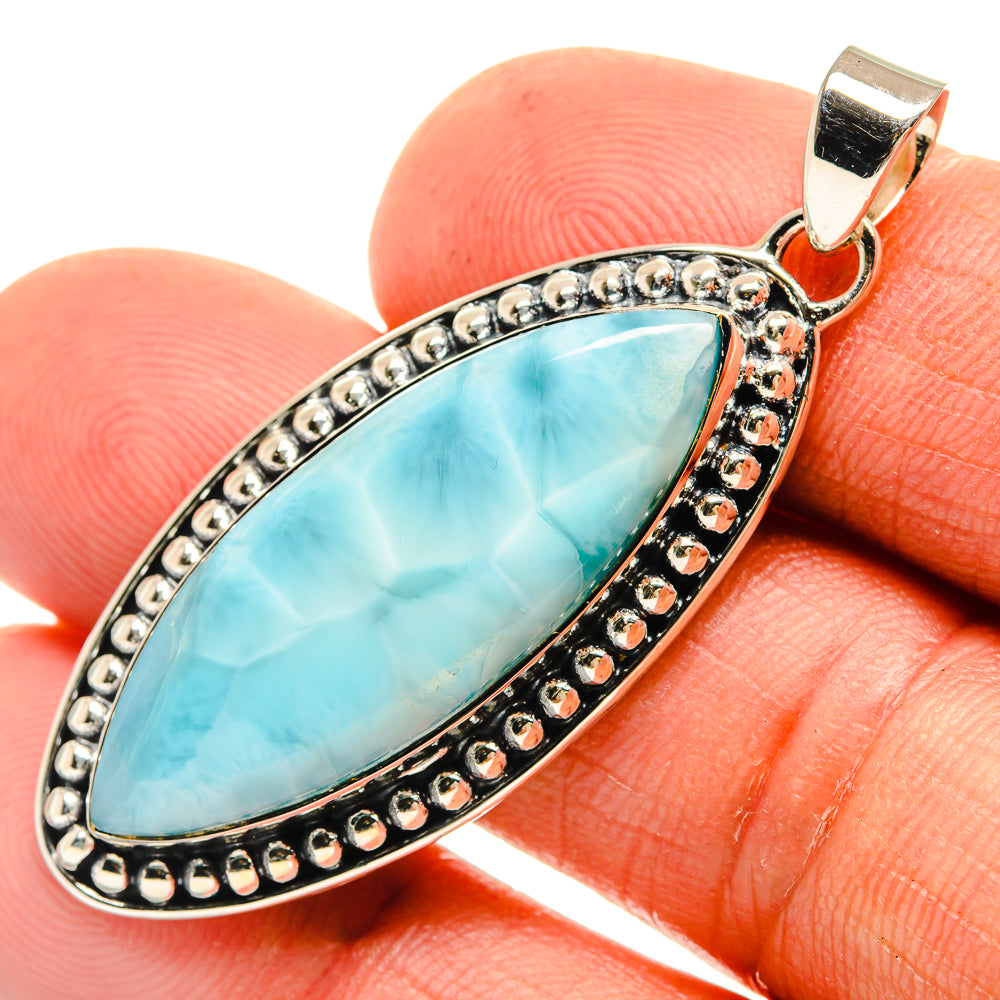 Larimar Pendants handcrafted by Anasilvercos - PD26398