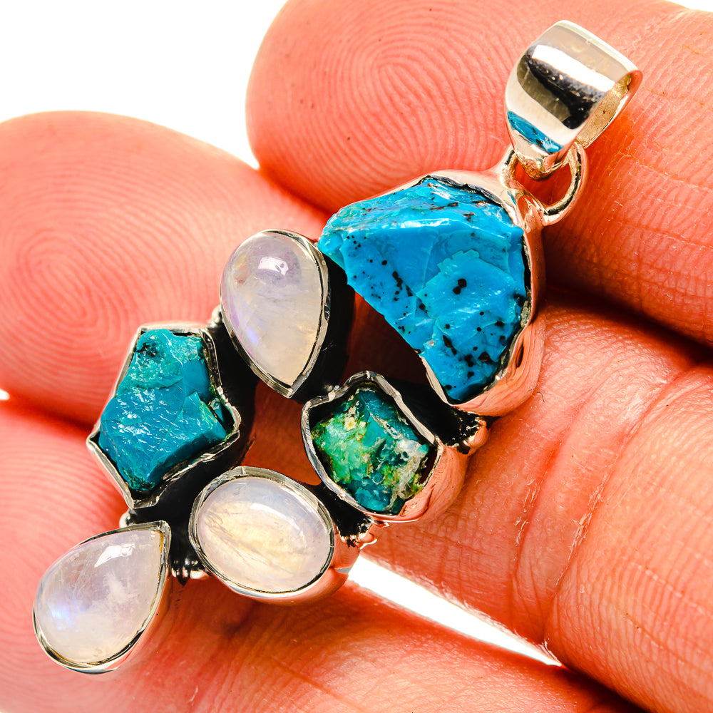 Chrysocolla Pendants handcrafted by Anasilvercos - PD26417