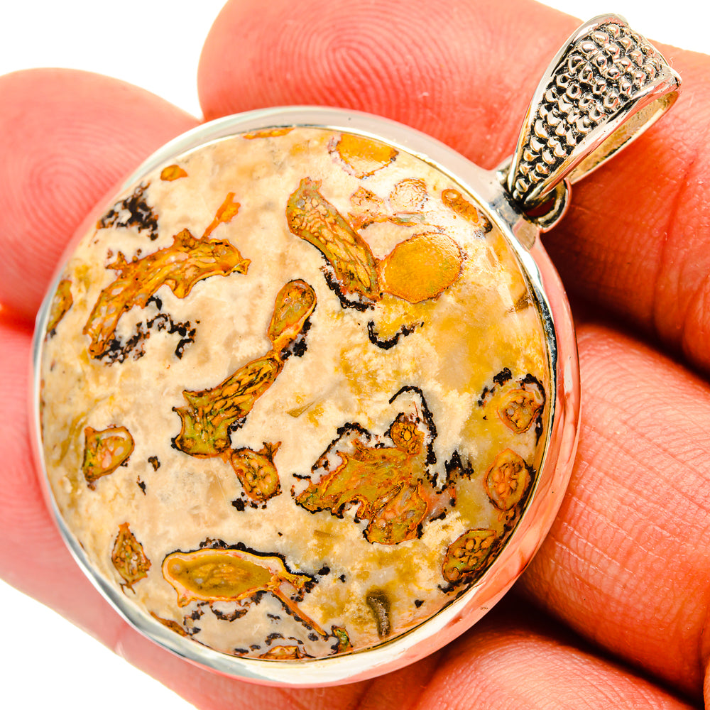 Poppy Jasper Pendants handcrafted by Anasilvercos - PD26419