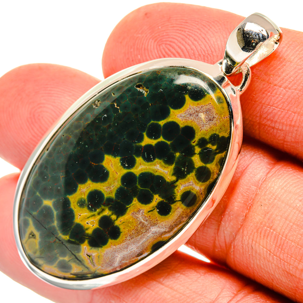 Ocean Jasper Pendants handcrafted by Anasilvercos - PD26420