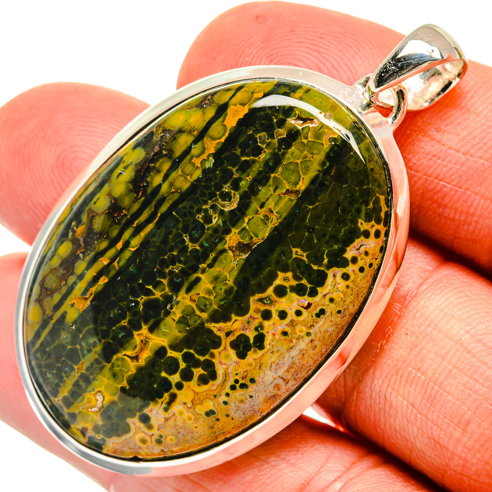 Ocean Jasper Pendants handcrafted by Anasilvercos - PD26422