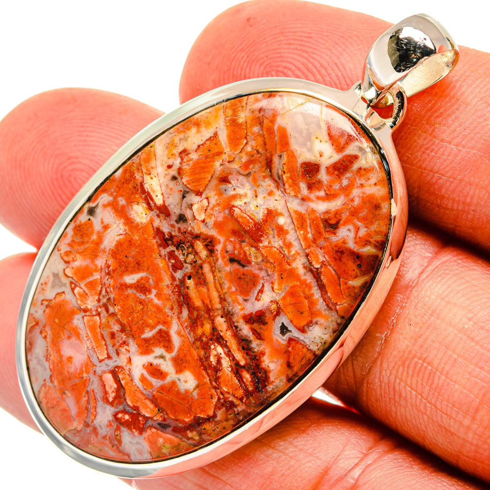 Red Jasper Pendants handcrafted by Anasilvercos - PD26427